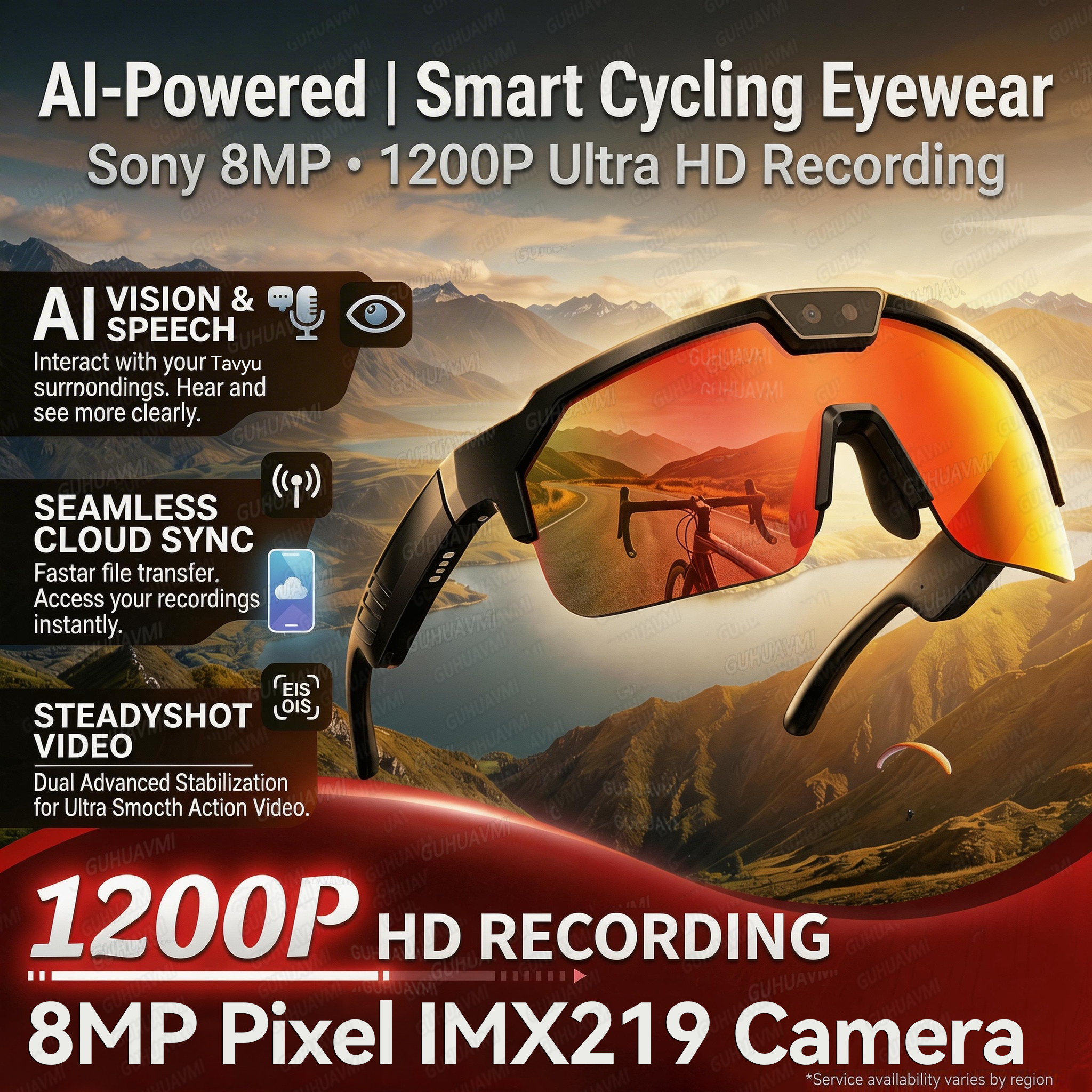 Smart Glasses Lens - 2026New AI Smart Glasses 1200P Camera