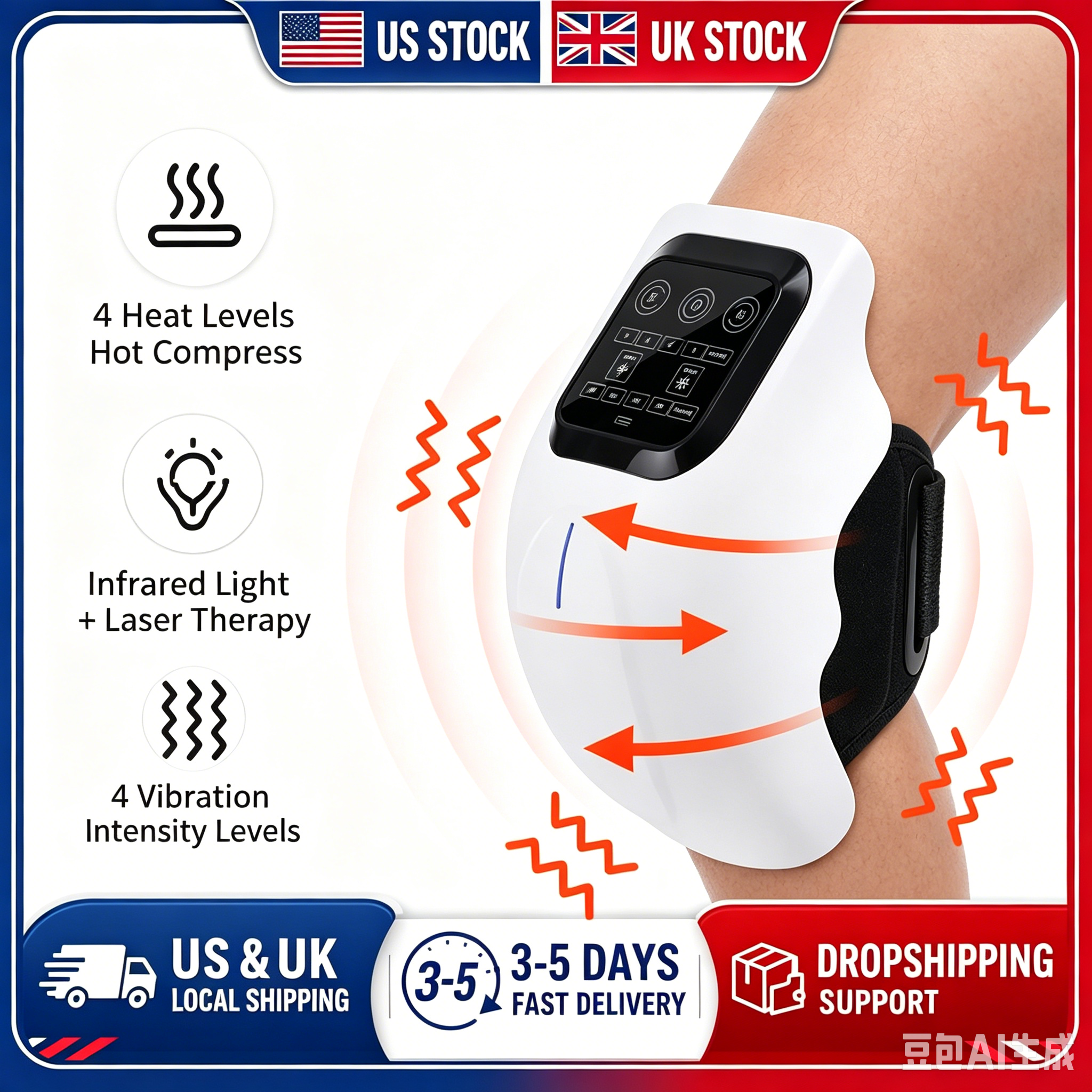 Infrared Knee Massager With 4- – Smart Knee Wrap Bewertung und Preis