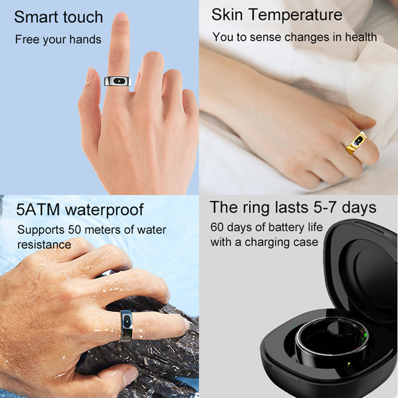 Smart Ring Men Women with Char – Temperature Ring Skin Bewertung und Preis