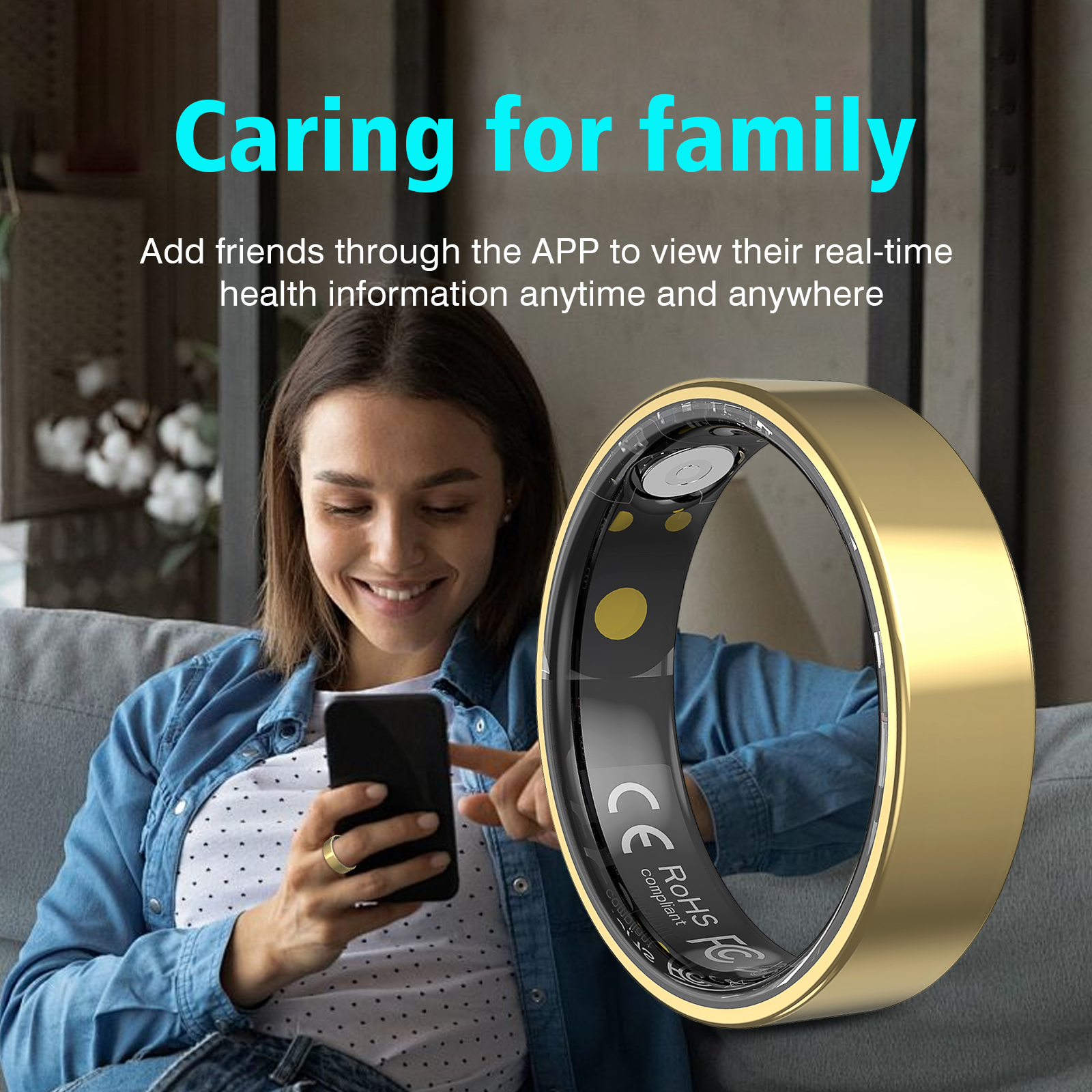 Smart Ring Men Women with Char – Temperature Ring Skin Bewertung und Preis